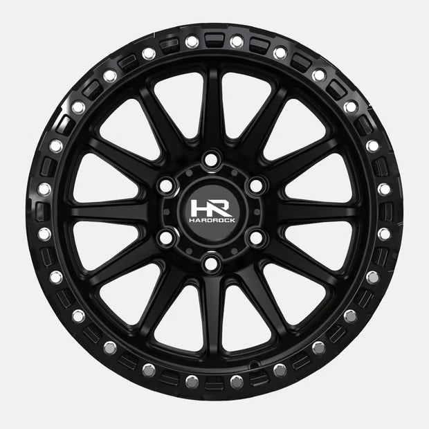 Hardrock Offroad H113 20x10 Satin Black-Gloss Black B/L -19mm ET 106.1mm CB 6x139.7 wheel