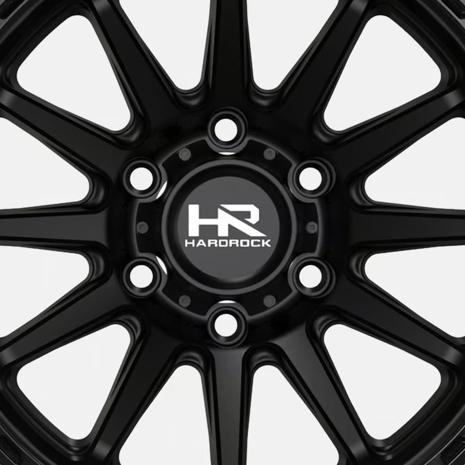 Hardrock Offroad H113 20x10 Satin Black-Gloss Black B/L -19mm ET 106.1mm CB 6x139.7 wheel