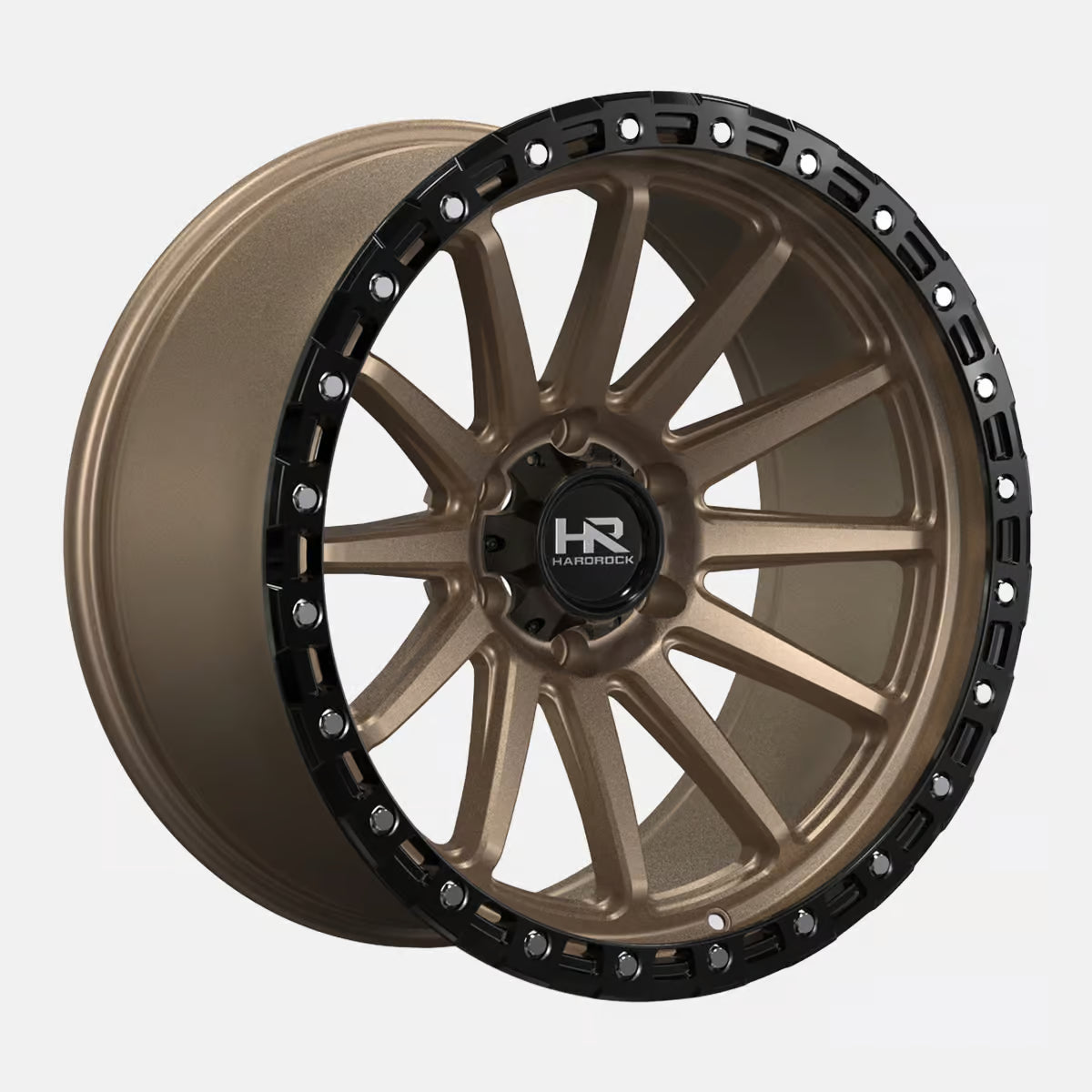Hardrock Offroad H113 20x10 Satin Bronze-Gloss Black B/L -19mm ET 106.1mm CB 6x139.7 wheel