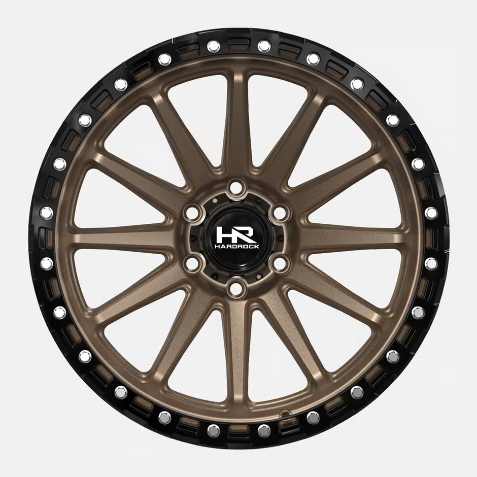 Hardrock Offroad H113 20x10 Satin Bronze-Gloss Black B/L -19mm ET 106.1mm CB 6x139.7 wheel