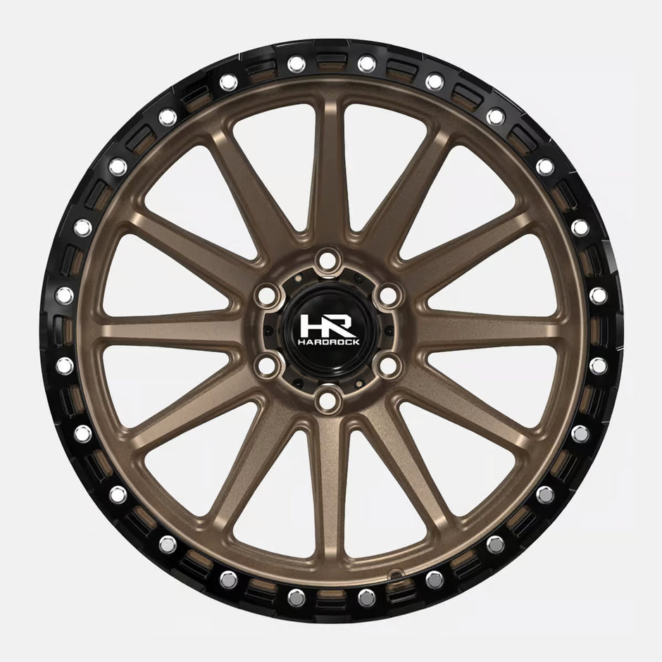 Hardrock Offroad H113 17x9 Satin Bronze-Gloss Black B/L -12mm ET 71.5mm CB 5x127 wheel