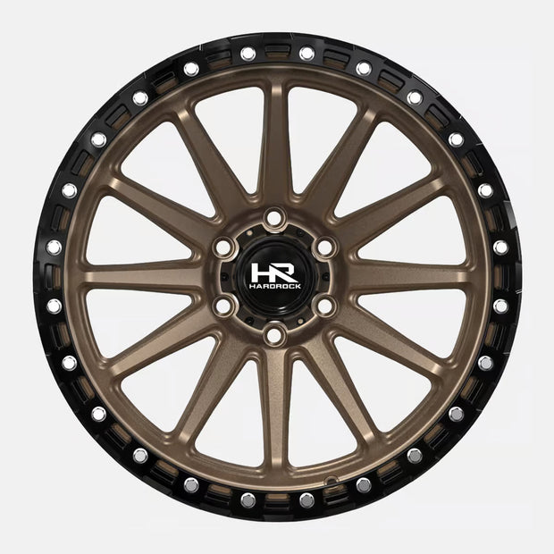 Hardrock Offroad H113 17x9 Satin Bronze-Gloss Black B/L wheel