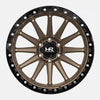 Hardrock Offroad H113 20x10 Satin Bronze-Gloss Black B/L -19mm ET 106.1mm CB 6x139.7 wheel