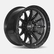 Hardrock Offroad H114 20x10 Satin Black-Gloss Black B/L -19mm ET 87.1mm CB 6x135 wheel