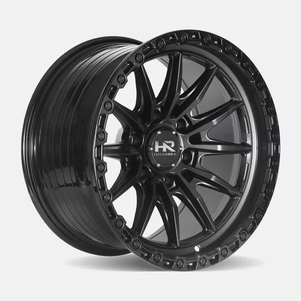 Hardrock Offroad H114 20x10 Satin Black-Gloss Black B/L -19mm ET 87.1mm CB 6x135 wheel