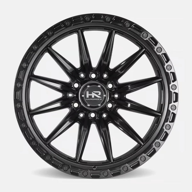Hardrock Offroad H114 17x9 Satin Black-Gloss Black B/L wheel