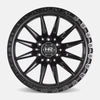 Hardrock Offroad H114 20x10 Satin Black-Gloss Black B/L -19mm ET 106.1mm CB 6x139.7 wheel