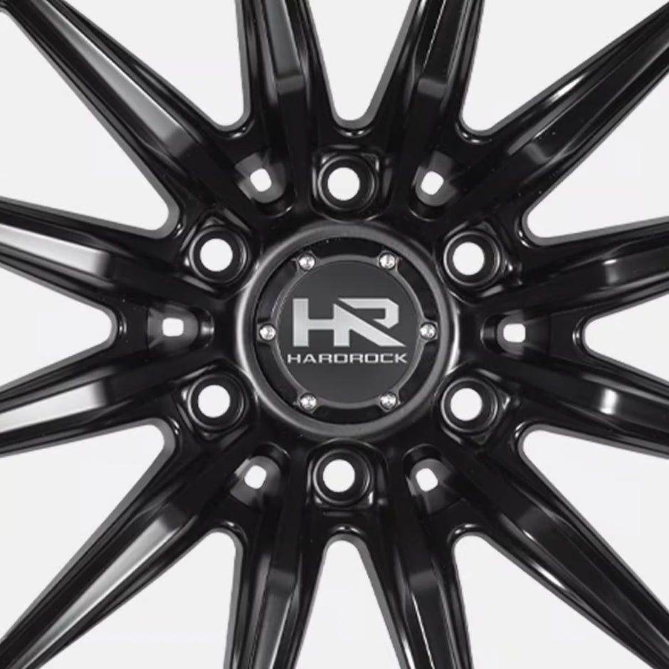 Hardrock Offroad H114 20x10 Satin Black-Gloss Black B/L -19mm ET 106.1mm CB 6x139.7 wheel