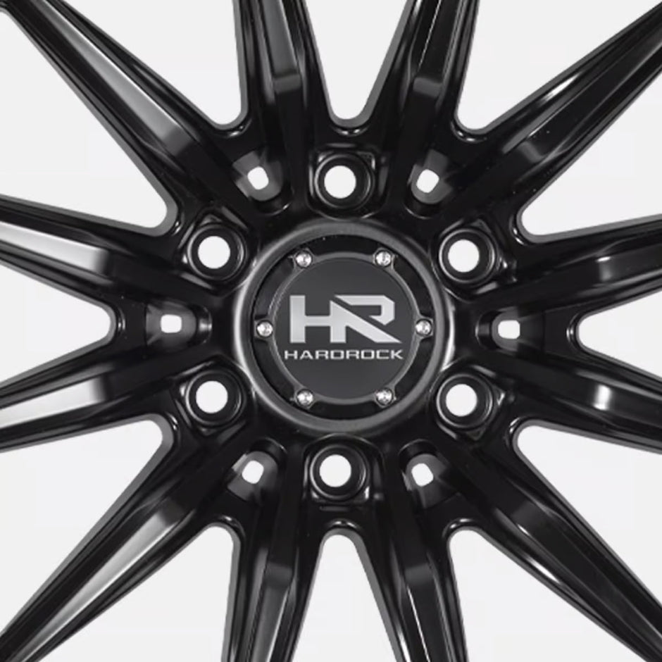 Hardrock Offroad H114 17x9 Satin Black-Gloss Black B/L wheel