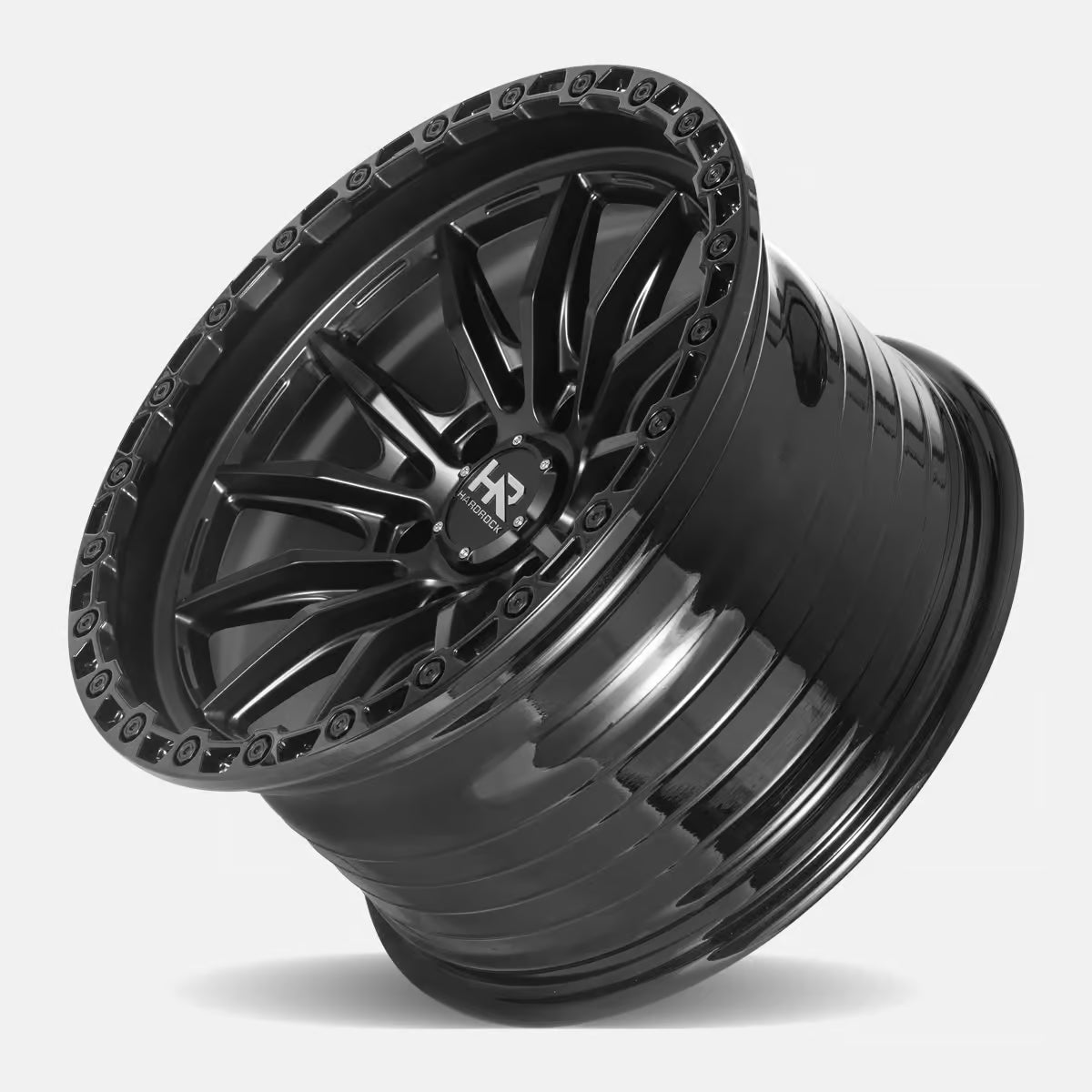 Hardrock Offroad H114 17x9 Satin Black-Gloss Black B/L wheel