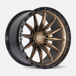 Hardrock Offroad H114 20x10 Satin Bronze-Gloss Black B/L -19mm ET 87.1mm CB 6x135 wheel