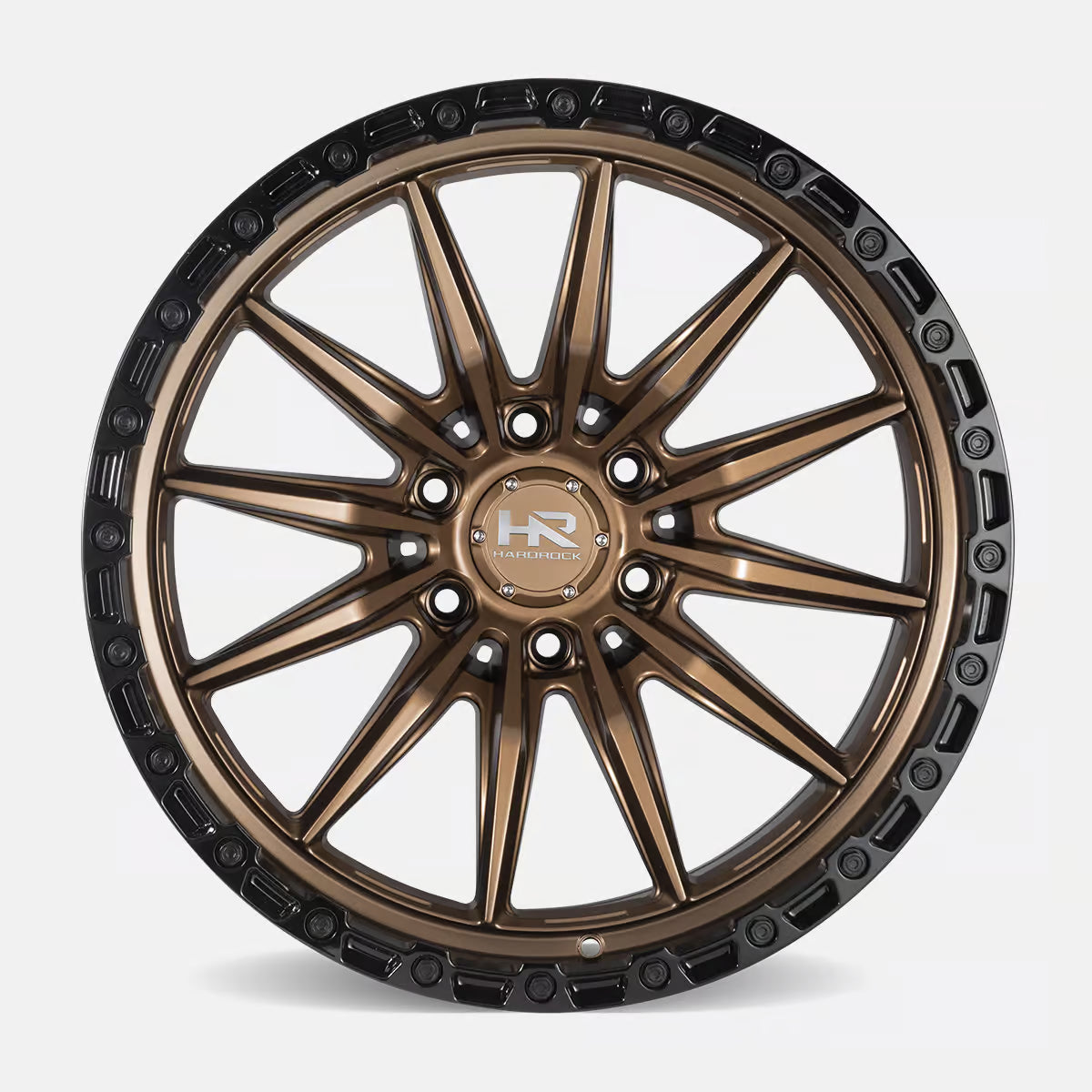 Hardrock Offroad H114 17x9 Satin Bronze-Gloss Black B/L -12mm ET 87.1mm CB 6x135 wheel
