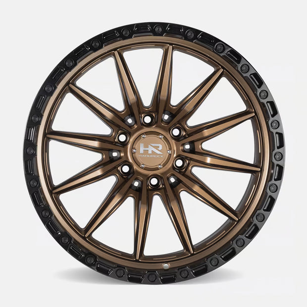 Hardrock Offroad H114 20x10 Satin Bronze-Gloss Black B/L -19mm ET 106.1mm CB 6x139.7 wheel