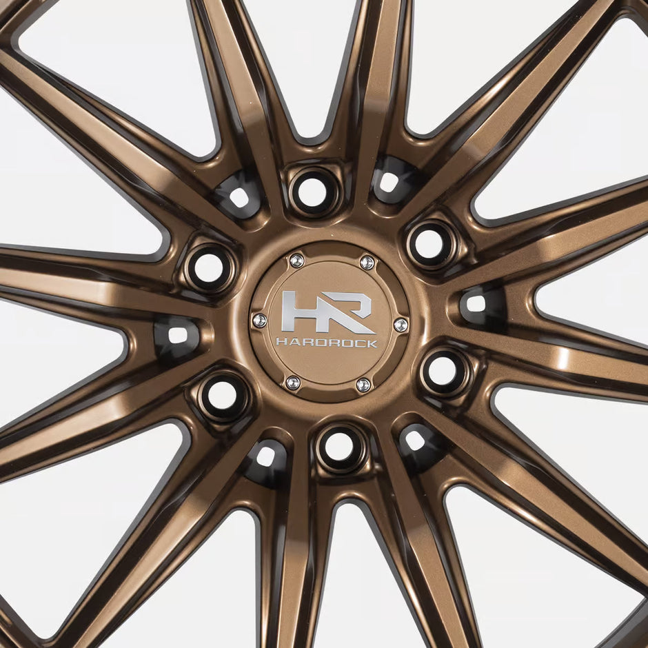 Hardrock Offroad H114 17x9 Satin Bronze-Gloss Black B/L -12mm ET 106.1mm CB 6x139.7 wheel