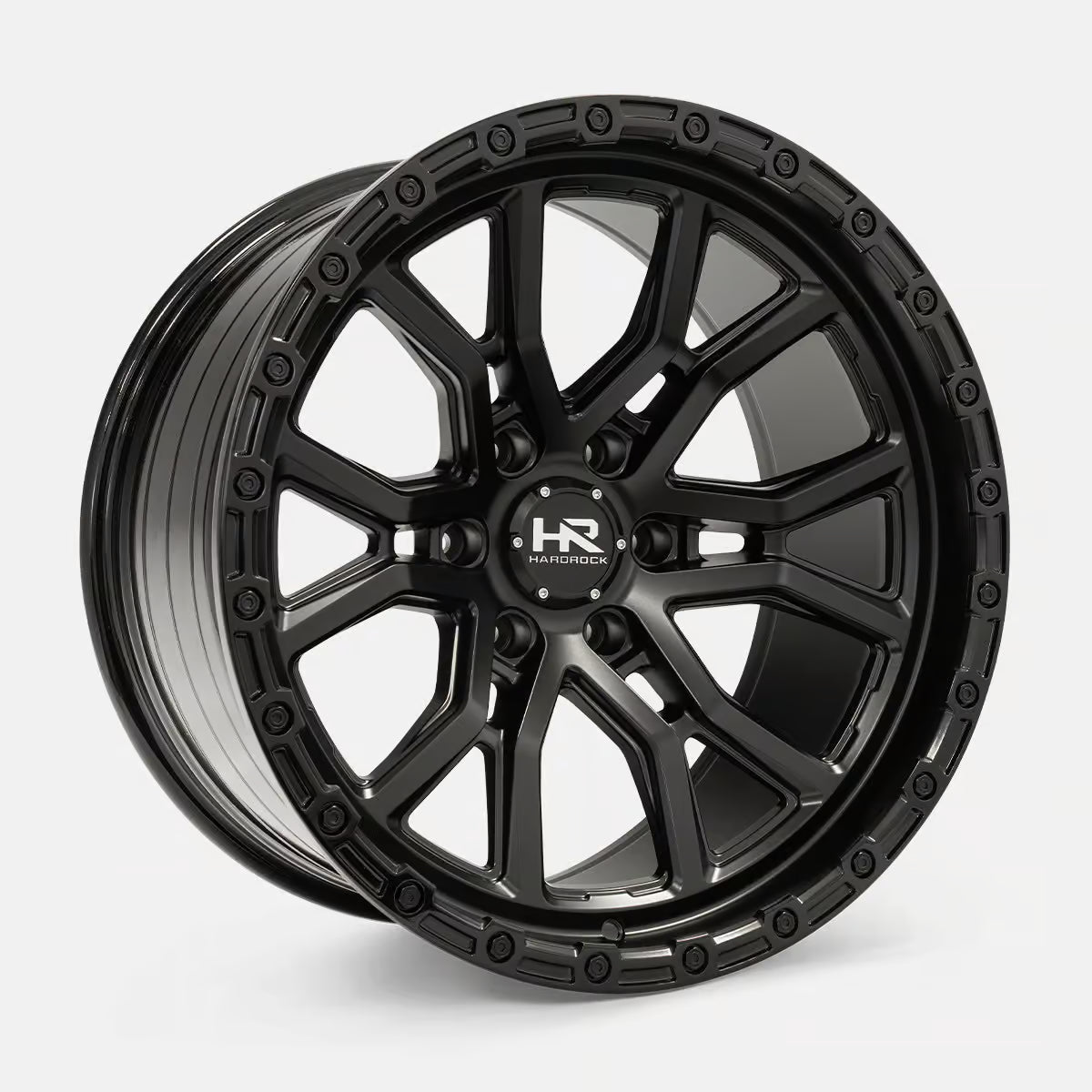 Hardrock Offroad H115 20x10 Satin Black-Gloss Black B/L -19mm ET 87.1mm CB 6x135 wheel