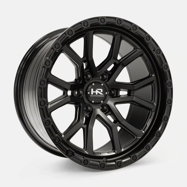 Hardrock Offroad H115 20x10 Satin Black-Gloss Black B/L -19mm ET 106.1mm CB 6x139.7 wheel