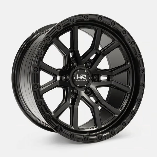 Hardrock Offroad H115 17x9 Satin Black-Gloss Black B/L -12mm ET 87.1mm CB 6x135 wheel