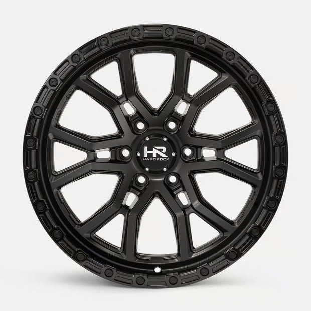 Hardrock Offroad H115 20x10 Satin Black-Gloss Black B/L -19mm ET 106.1mm CB 6x139.7 wheel