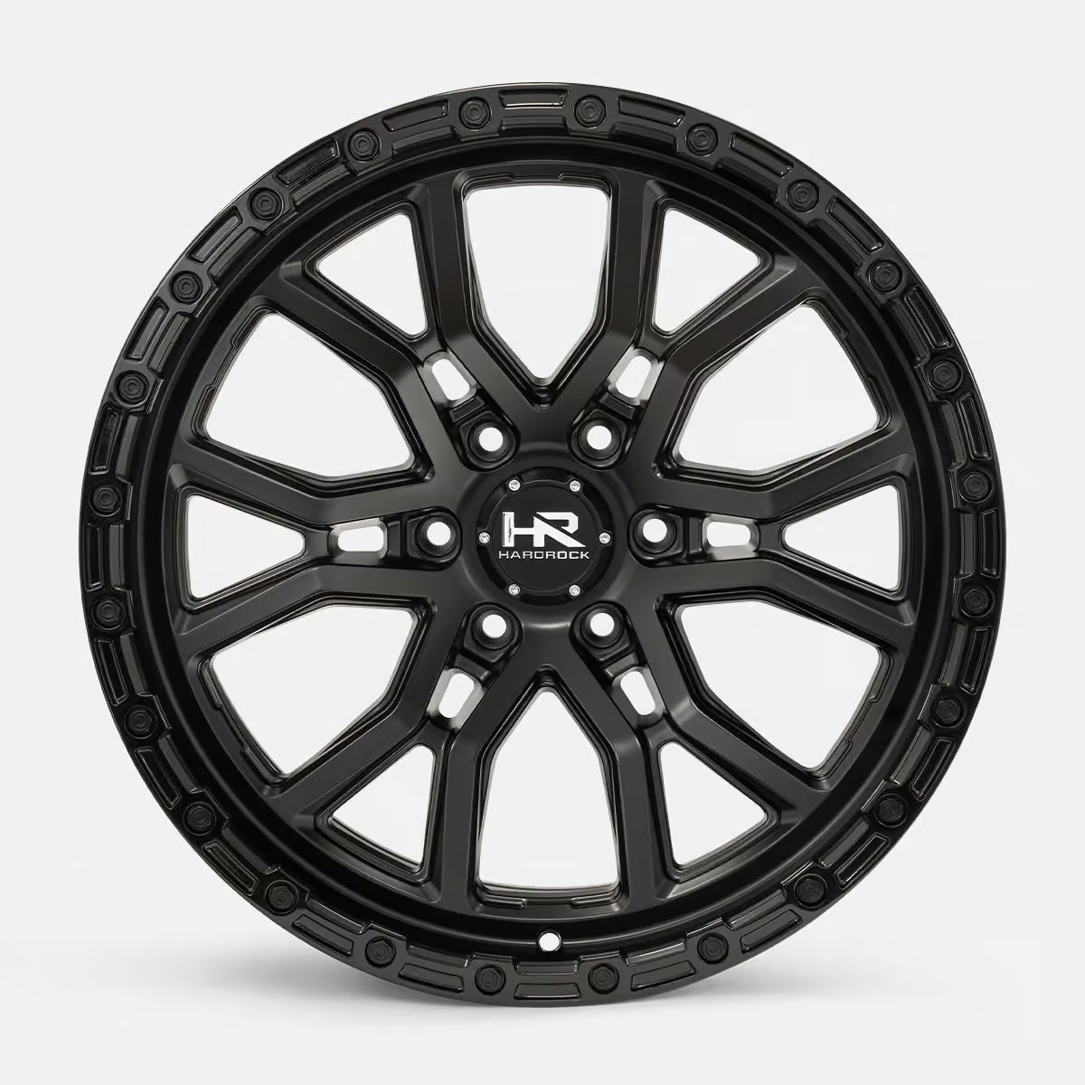 Hardrock Offroad H115 17x9 Satin Black-Gloss Black B/L -12mm ET 106.1mm CB 6x139.7 wheel