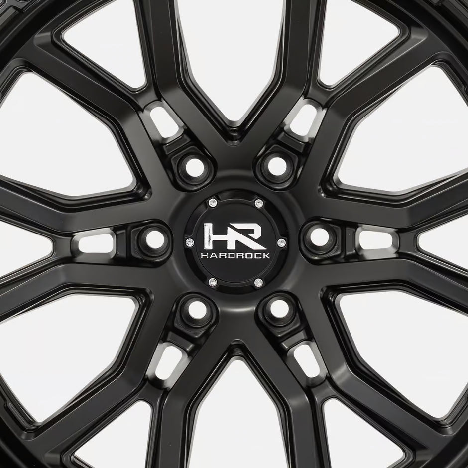 Hardrock Offroad H115 20x10 Satin Black-Gloss Black B/L -19mm ET 106.1mm CB 6x139.7 wheel
