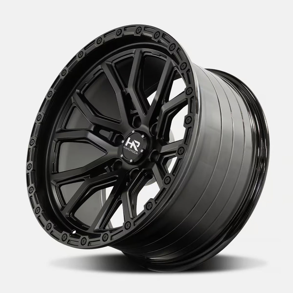 Hardrock Offroad H115 20x10 Satin Black-Gloss Black B/L -19mm ET 106.1mm CB 6x139.7 wheel