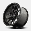Hardrock Offroad H115 17x9 Satin Black-Gloss Black B/L -12mm ET 106.1mm CB 6x139.7 wheel