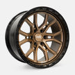 Hardrock Offroad H115 17x9 Satin Bronze-Gloss Black B/L -12mm ET 106.1mm CB 6x139.7 wheel