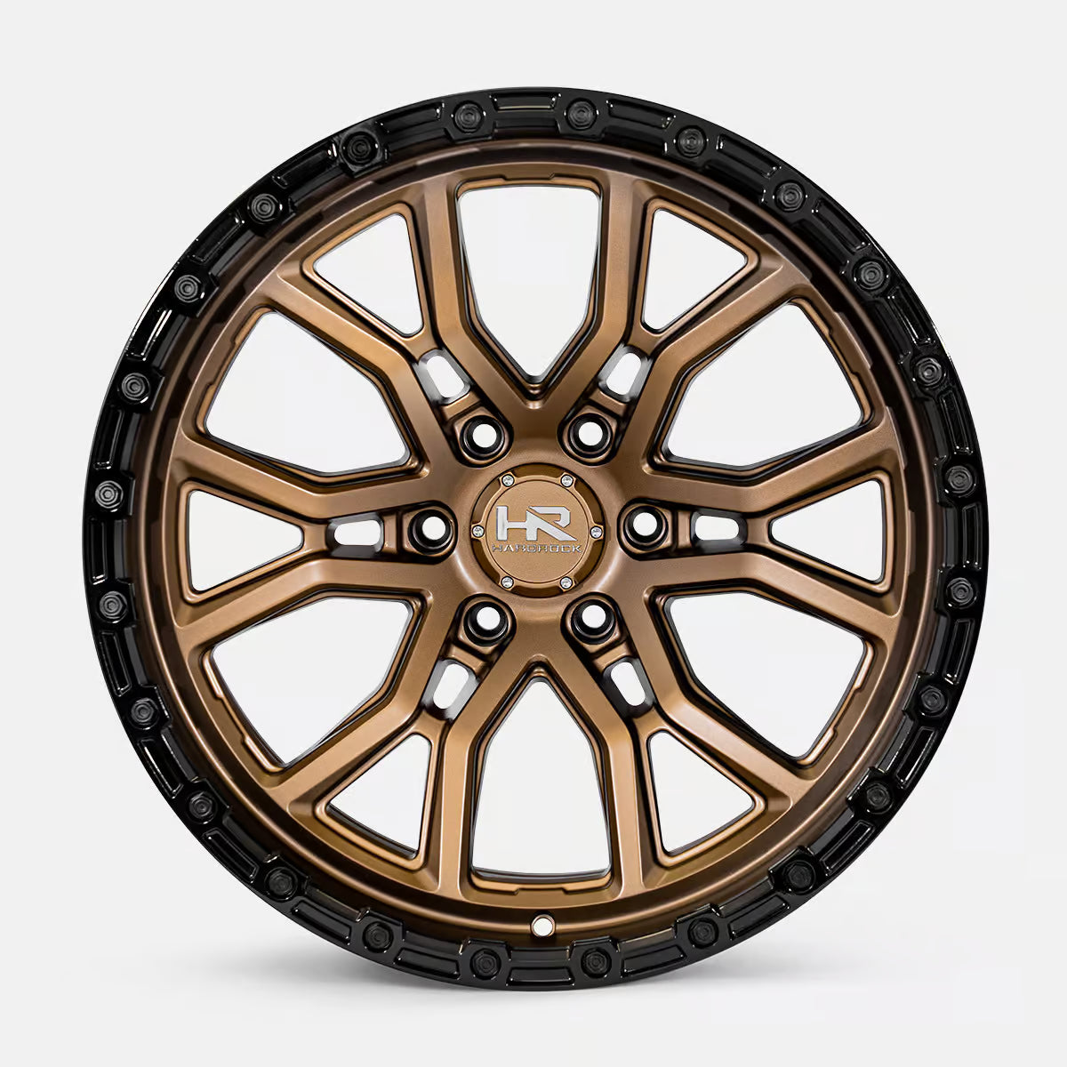 Hardrock Offroad H115 20x10 Satin Bronze-Gloss Black B/L -19mm ET 106.1mm CB 6x139.7 wheel