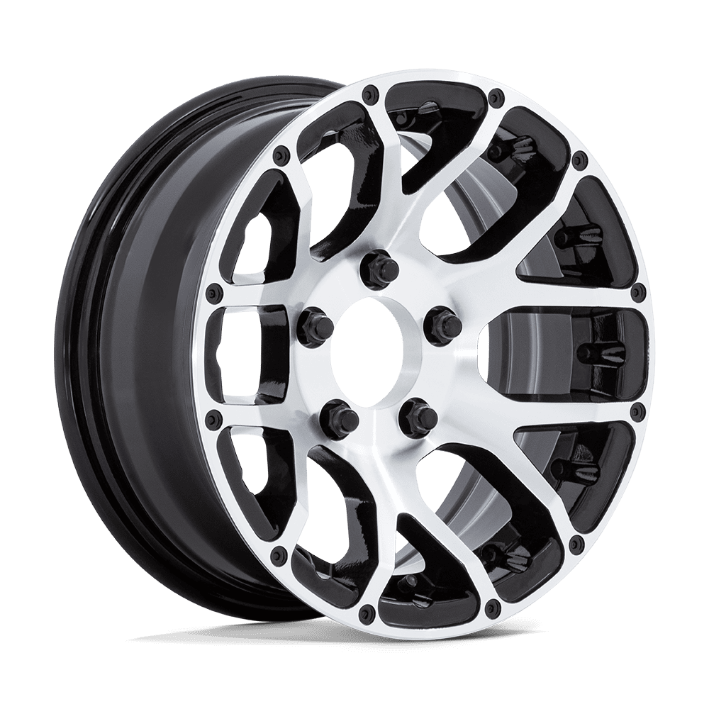 Helo Wheels HE1825 15x6 Gloss Black Machined 0mm ET 104.4mm CB 6x139.7