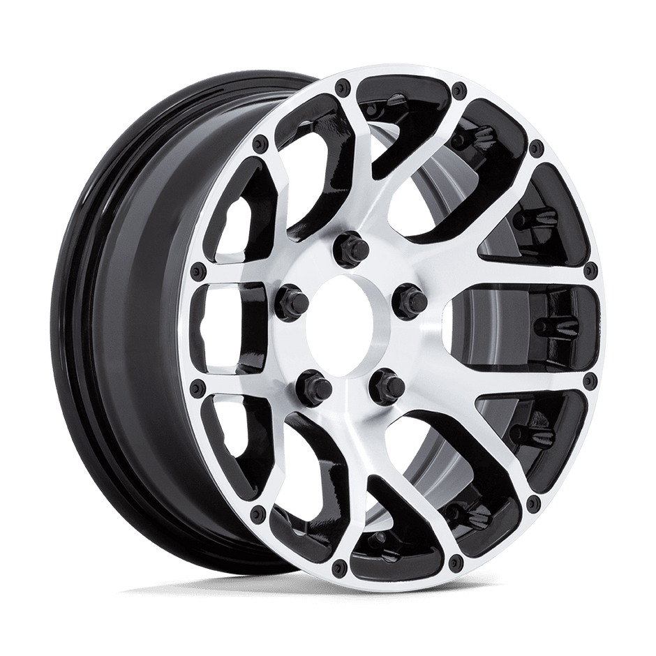 Helo Wheels HE1825 15x6 Gloss Black Machined 0mm ET 104.4mm CB 6x139.7