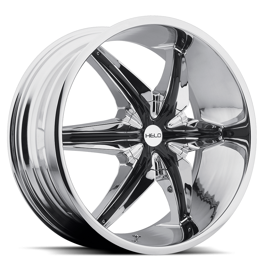 Helo Wheels HE866 20x8.5 Chrome w/Gloss Black Accents 35mm ET 72.6mm CB 5x115/5x120.65