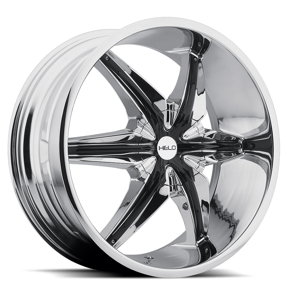Helo Wheels HE866 20x8.5 Chrome w/Gloss Black Accents 35mm ET 72.6mm CB 5x115/5x120.65
