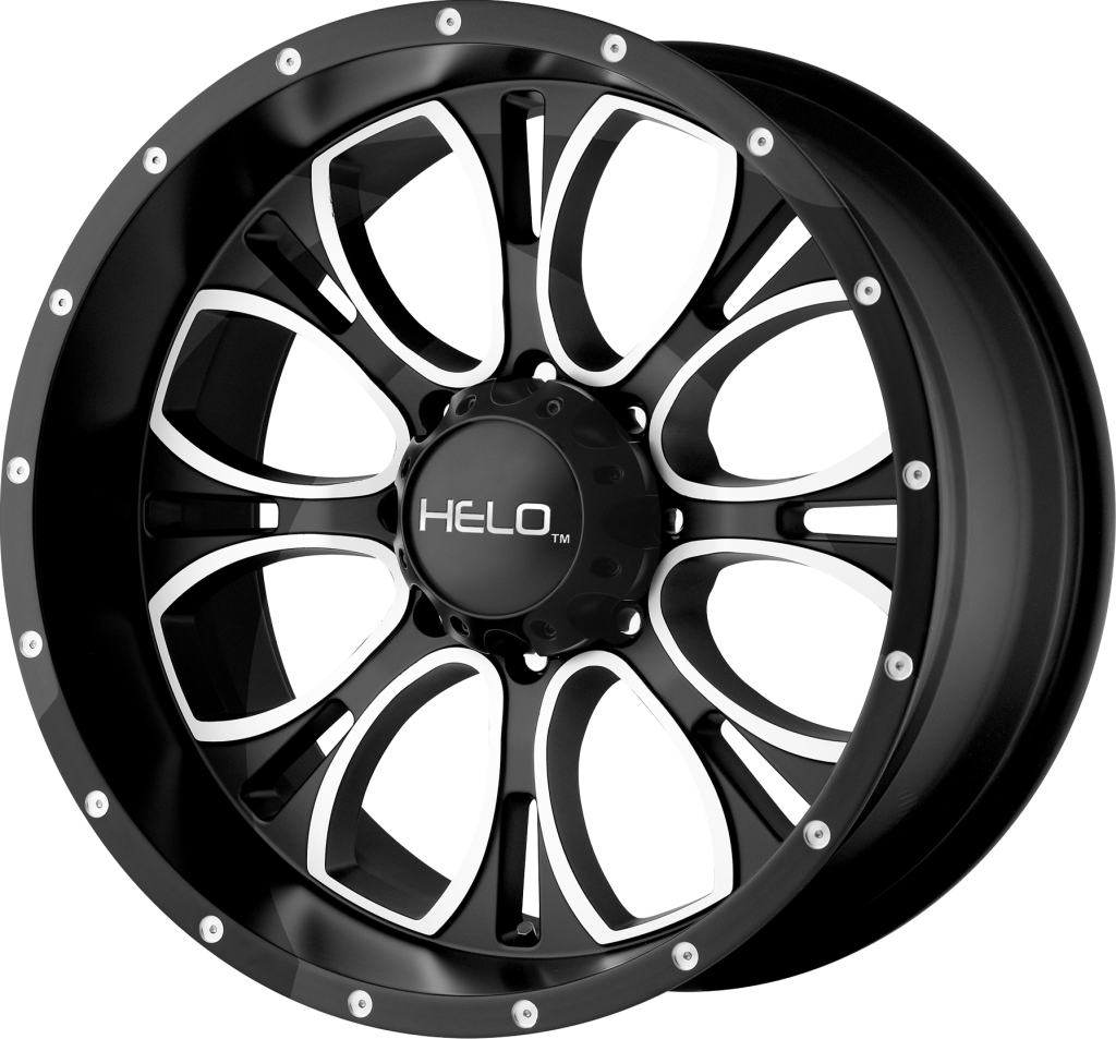 Helo Wheels HE879 20x9 Gloss Black Machined & Milled 18mm ET 106.1mm CB 6x139.7