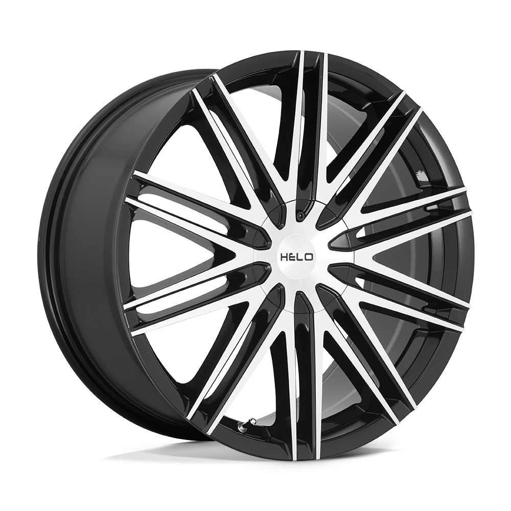 Helo Wheels HE880 18x8 Gloss Black w/Machined Face 21mm ET 74.1mm CB 5x115/5x120