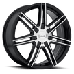 Helo Wheels HE884 17x7 Gloss Black w/Machined Face 45mm ET 72.6mm CB 6x115
