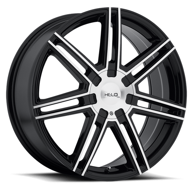 Helo Wheels HE884 17x7 Gloss Black w/Machined Face 45mm ET 72.6mm CB 6x115