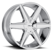 Helo Wheels HE887 24x9.5 Chrome 38mm ET 106.25mm CB 5x115/5x120
