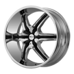 Helo Wheels HE891 20x8.5 Chrome w/Gloss Black Accents 10mm ET 72.6mm CB 5x115