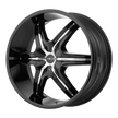 Helo Wheels HE891 20x8.5 Gloss Black w/Chrome Accents 35mm ET 74.1mm CB 5x110/5x115