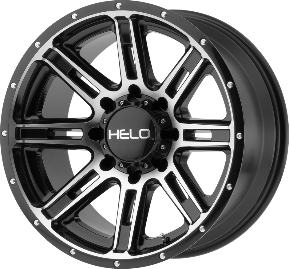 Helo Wheels HE900 20x9 Gloss Black Machined 0mm ET 106.1mm CB 6x139.7