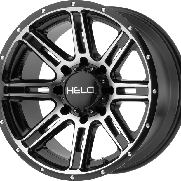 Helo Wheels HE900 20x9 Gloss Black Machined 0mm ET 106.1mm CB 6x139.7