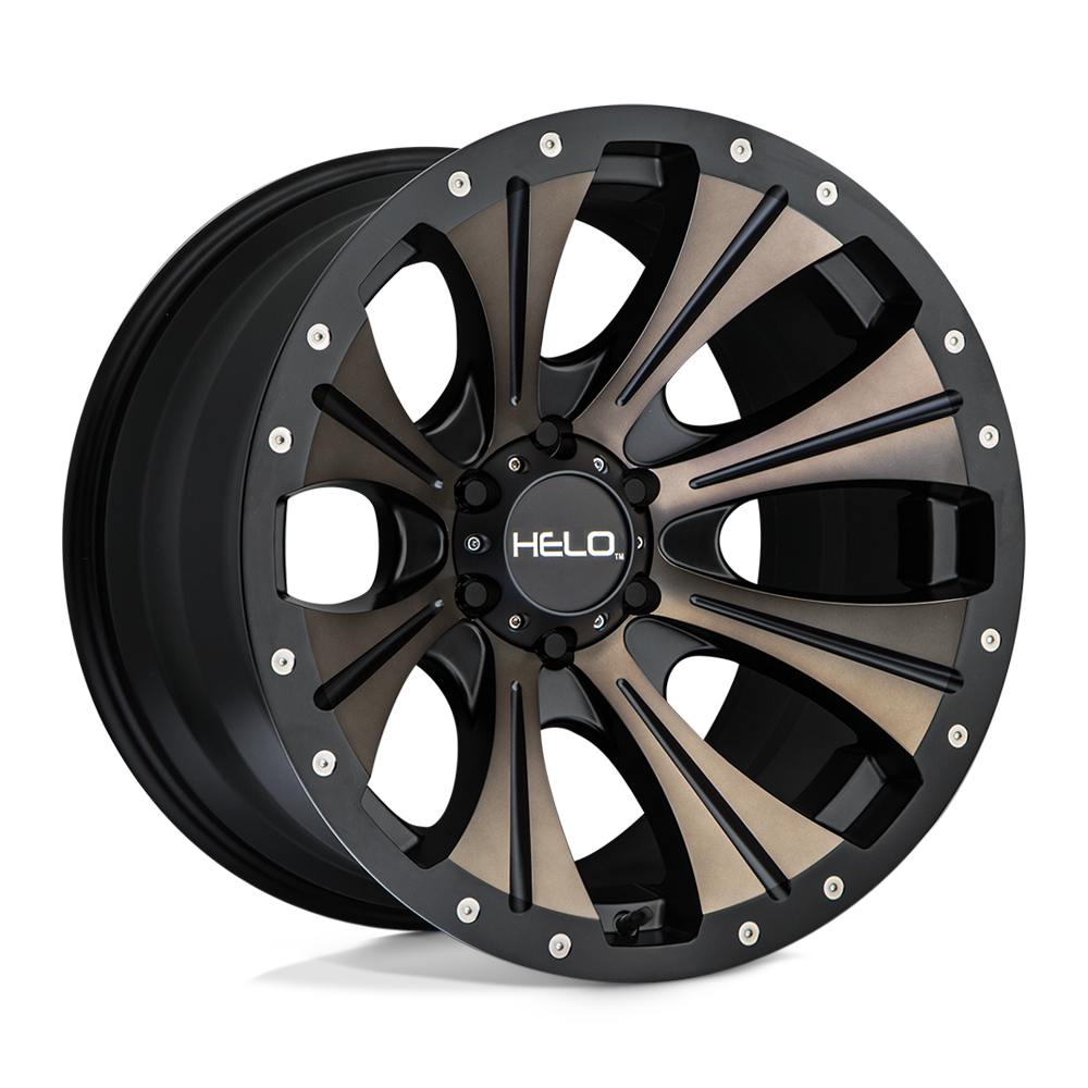 Helo Wheels HE901 17x9 Satin Black Machined w/Dark Tint -12mm ET 106.1mm CB 6x139.7