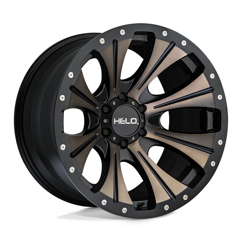 Helo Wheels HE901 17x9 Satin Black Machined w/Dark Tint -12mm ET 106.1mm CB 6x139.7
