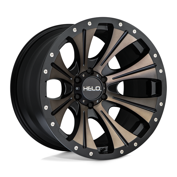 Helo Wheels HE901 17x9 Satin Black Machined w/Dark Tint -12mm ET 106.1mm CB 6x139.7