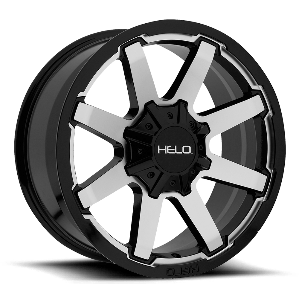 Helo Wheels HE909 17x9 Gloss Black Machined 18mm ET 78.3mm CB 6x127