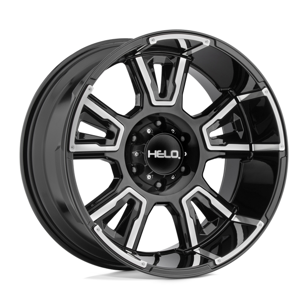 Helo Wheels HE914 20x9 Gloss Black Machined 0mm ET 106.1mm CB 6x139.7