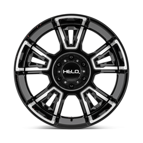 Helo Wheels HE914 20x9 Gloss Black Machined 0mm ET 106.1mm CB 6x139.7
