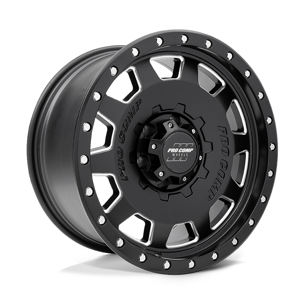 Pro Comp Alloys PA60 Hammer 18x9 Satin Black Milled 0mm ET Custom CB 6x139.7