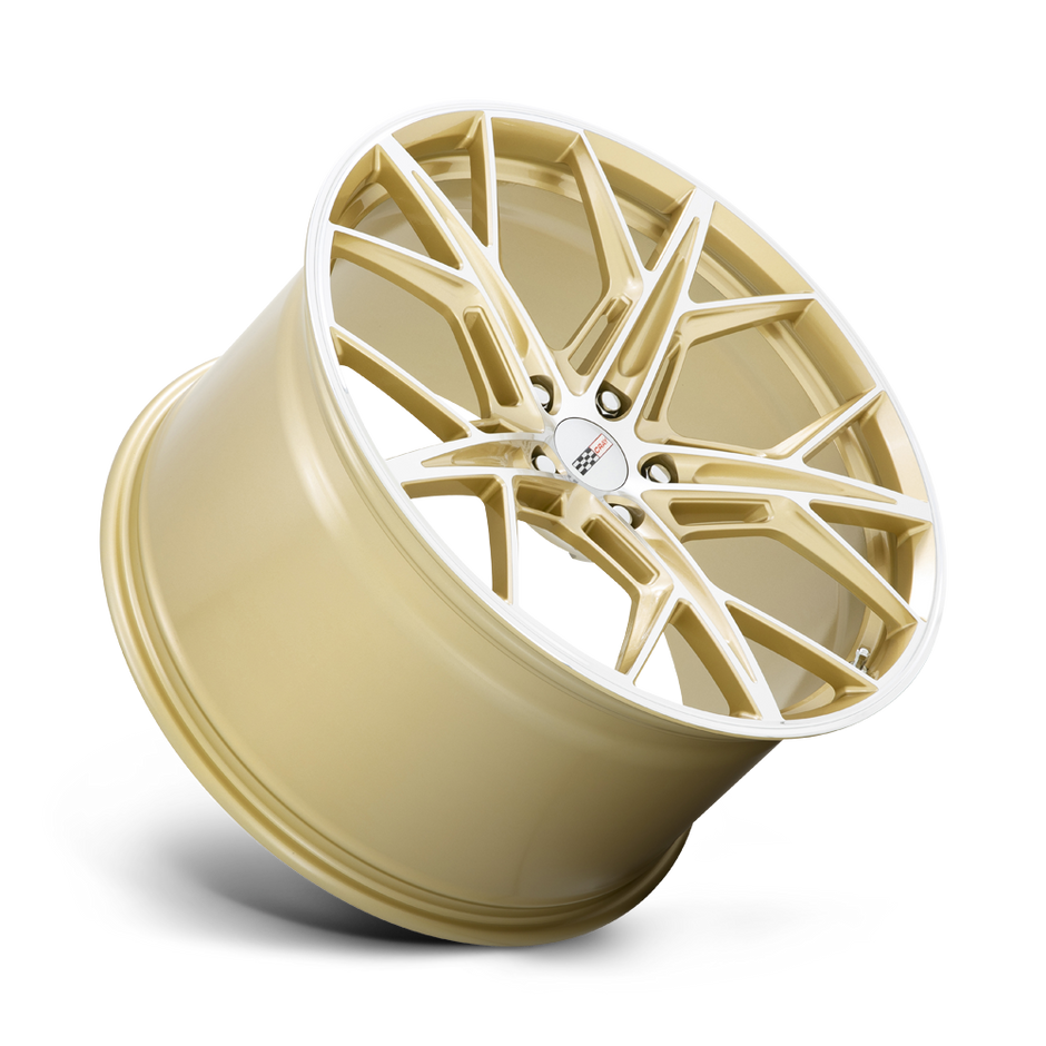 Cray Wheels Hammerhead 21x9 Gloss Gold w/Mirror Cut Face 38mm ET 67.06mm CB 5x120