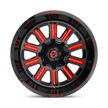 Fuel Wheels D621 Hardline 15x8 Gloss Black w/Red Tinted Clear -18mm ET 108mm CB 6x139.7